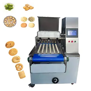 Automatic Biscuit making machine cracker cookie production line with bakery oven Small Scale cookie Biscuit Production Line