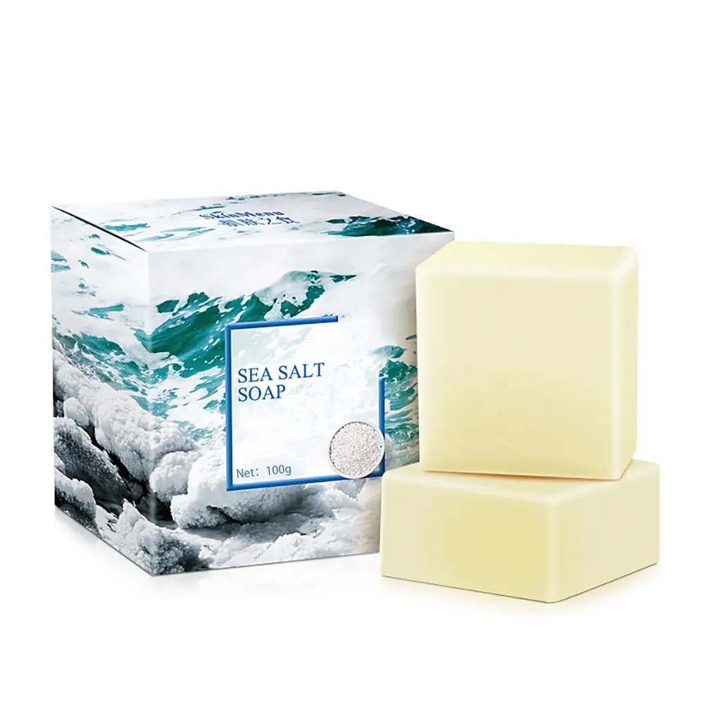 Customize private label natural handmade soap whitening moisturizing sea salt goat milk soap for face and body