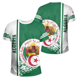 T-shirt africain imprimé à la demande algérie t-shirt africain en gros Style Rockie mâle à manches courtes été vêtements décontractés respirant - Product Image 4