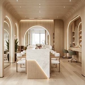 เฟอร์นิเจอร์ร้านทำเล็บ สปา ร้านเสริมสวย ครบวงจร รับออกแบบตกแต่งภายในร้านทำผม ร้านตัดผม ร้านบาร์เบอร์  รับปรับปรุงตกแต่ง - Product Image 3