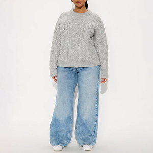 เสื้อสเวตเตอร์ถักสายชาของฉันระบายอากาศได้ดีป้องกันการพันผ้า - Product Image 2