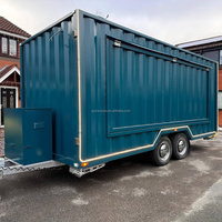 Remorque de cuisine mobile de style conteneur industriel de 16 pieds, camion de restauration rapide, remorque de restauration rapide à vendre aux États-Unis et au Royaume-Uni