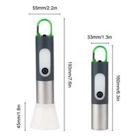 1000 Lumens haute puissance 15W P50 LED lampe de poche tactique Rechargeable blanc Laser torche lumière télescopique lanterne d'urgence extérieure