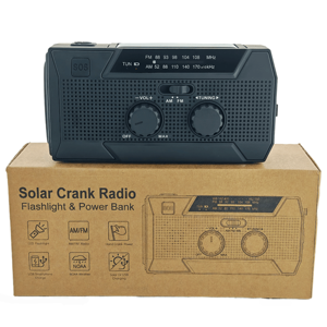 Kit di Emergenza Essenziale con <span class=keywords><strong>Radio</strong></span> 5000mAh per Ascoltare AM FM WB, Sicurezza in Caso di Tempeste Tropicali e Tifoni, con Alimentazione Solare - Product Image 1