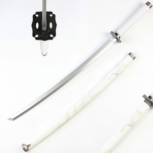 Espada Katana del <span class=keywords><strong>Clan</strong></span> Blanco de Jin Sakai de Ghost of Tsushima, Espada de Cosplay de Samurai sin Afilar y Accesorio Coleccionable del Juego - Product Image 1