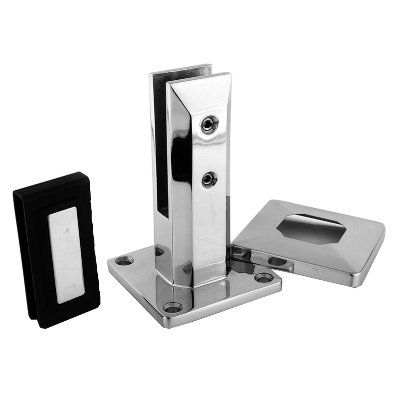 Glass Clamp SS304 Round Back for