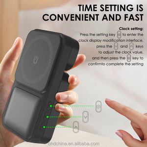 Chargeur sans fil magnétique 4 en 1 tendance 2025, réveil, station de charge rapide pour iWatch, pour <span class=keywords><strong>iPhone</strong></span> 12 13 14 15, pour écouteurs - Product Image 6