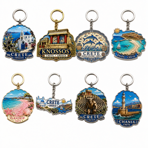 Llavero de Metal Esmaltado con Logotipo Personalizado, Recuerdo Promocional de <span class=keywords><strong>Grecia</strong></span>, Isla de <span class=keywords><strong>Crete</strong></span>, Diseño Gratuito para Regalos - Product Image 3