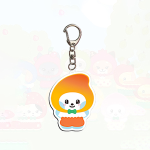 Spot Wholesale Q Cartoon Fruit Series Double-Sided Fun UV Printing PVC Acrylic Key Chain Souvenir - Product Image 4