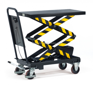 Chariot à plateforme manuel pliable, <span class=keywords><strong>petit</strong></span> chariot à ciseaux, table élévatrice hydraulique pour <span class=keywords><strong>déménagement</strong></span> - Product Image 1