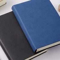 Carnet de notes A5 ultra-épais à couverture souple avec couverture en cuir pour la tenue de registres de réunion de travail Carnet de notes promotionnel