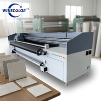 Imprimante UV hybride haute vitesse pour papier peint et carton, machine d'impression UV rouleau à rouleau, vente directe usine