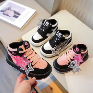 Children's Board Shoes Stock New Girls Star Boys Fashion Anti slip Versatile Sports Casual Shoes Kids Sneakers Trend Running