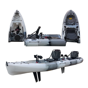 Kayak pliable de pêche portable avec aileron et <span class=keywords><strong>pédale</strong></span> non gonflable <span class=keywords><strong>à</strong></span> vendre - Product Image 4