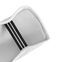 Protège-tibias de Taekwondo en mousse PU avec sangle élastique réglable pour l'entraînement et le sparring, personnalisables avec logo pour clubs et dojos, commande en gros
