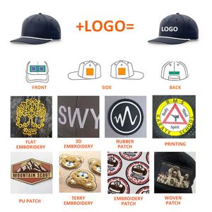 Casquette de baseball classique en gros 258 à visière légèrement incurvée, LOGO brodé personnalisé, casquette de baseball vierge à 5 panneaux avec cordon et fermeture snapback - Product Image 4