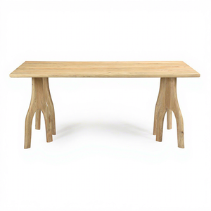 Mesa de Comedor Moderna de Madera Maciza, Granos Naturales Ricos, Construcción Robusta, Tamaño Personalizado, Acabado Elegante, Uso en Hoteles y Apartamentos de Lujo - Product Image 1