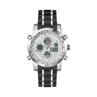 Jam Tangan Digital Bisnis OEM, Jam Tangan Elektronik dengan Layar LED, Tahan Air, Alarm, Stopwatch, Casing Baja Tahan Karat
