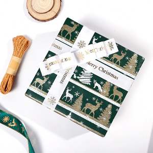 Christmas Kraft <b>Wrapping</b> <b>Paper</b> Roll 43*300cm 80gsm Custom Printed Luxury Gift <b>Tissue</b> <b>for</b> Wholesale - Product Image 2