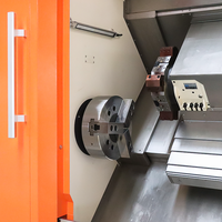 Tour CNC de haute précision TCK66A, contrôlé par Mitsubishi GSK, à banc incliné, pour le traitement des pièces d'arbre de broche A2-8