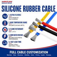 Cables de Silicona de 600V 200C 18AWG FT1 Negros, Conductores Sólidos y Trenzados para Electrodomésticos e Iluminación de Drones