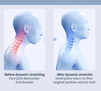 Oreiller de traction cervicale dynamique pour soulager les douleurs au cou et aux épaules, oreiller de thérapie thermique pour l'alignement de la colonne vertébrale et la relaxation