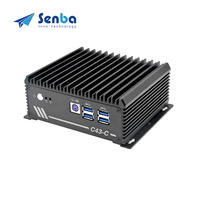C4350Z-C1 Mini pc sans ventilateur ordinateur de bureau J4125 NUC Mini Pc avec RS232 6 USB PS/2 ordinateur industriel