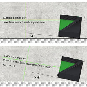Nivel Láser Verde Mini Multifunción Industrial <span class=keywords><strong>para</strong></span> Interiores, Herramienta de 2 Líneas, Alcance de 5-10 m, Pilas AA No Incluidas, <span class=keywords><strong>para</strong></span> Azulejos y <span class=keywords><strong>Techos</strong></span> - Product Image 4