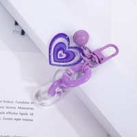 Porte-clés pendentif clochette cœur tendance pour sac de femme et voiture