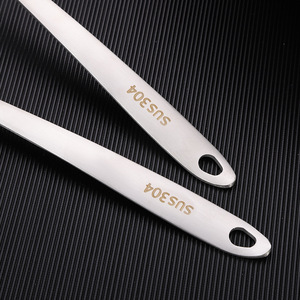 Louche à fondue en acier inoxydable 304 à queue plate, louche à soupe épaissie, louche à bouillie, pour usage domestique et hôtelier, avec long manche élégant - Product Image 4