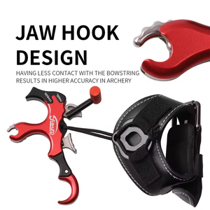 Composto Bow Aid Releaser 3/4 Dedos Hand Held Grip <span class=keywords><strong>Thumb</strong></span> Release Aids para Tiro com Arco e Seta - Product Image 5