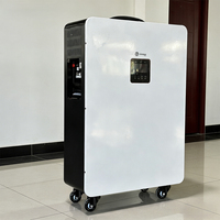 Système de Stockage d'Énergie Hybride Tout-en-un (ESS) 48V 3.5KW avec Onduleur Solaire et Batteries Empilables 100Ah, Communication CAN