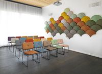 Panneau d'absorption acoustique en fibre de polyester, panneaux acoustiques en fibre de verre, panneaux acoustiques en feutre PET