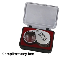 Loupe pliante pour bijoux en diamant 10X 20X 30X, outil de loupe, loupe pour les yeux, loupe grossissante, équipements, loupe pour bijoutiers