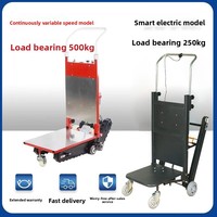 Chariot d'escalade pliable grande taille pour escaliers, véhicule tout-terrain à quatre roues entièrement automatique