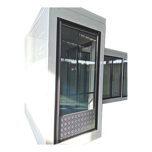 냉장실/맥주 저장고용 선반이 있는 쿨러 유리문 및 알루미늄 프레임 - Product Image 4