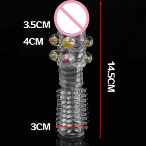 Manchon pénien en cristal drôle et réutilisable de haute qualité, <span class=keywords><strong>meilleur</strong></span> préservatif <span class=keywords><strong>pour</strong></span> <span class=keywords><strong>homme</strong></span>, retardateur sexy - Product Image 3
