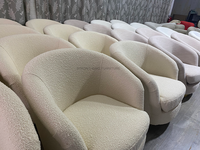 Fauteuil de salon moderne de luxe nordique, fauteuil d'appoint, fauteuil pivotant avec accoudoirs, meubles de salon complets