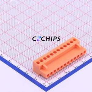 HT396K-3.96-12P Plug-in Terminal Block P=3.96mm Connector ( Connector Type: Male Plug )( Construction: 1x12P )( Pitch: 3.96mm ) - Product Image 1