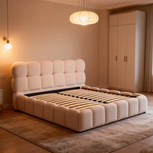 <span class=keywords><strong>Lit</strong></span> rembourré moderne en tissu de luxe, taille king, avec rangement à bulles, cadre de <span class=keywords><strong>lit</strong></span> <span class=keywords><strong>pour</strong></span> meubles de chambre à coucher, vente chaude - Product Image 3