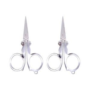 Folding Stainless Steel <b>Scissors</b> Mini Portable Pocket Shears For Home Office Craft DIY Cutting Tools - Product Image 5