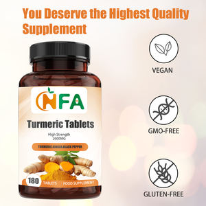 Tabletas de Cúrcuma de Marca Propia, Suplemento Dietético con Raíz de Cúrcuma, Promueve el Sistema Inmunológico y Mejora la Digestión - Product Image 3