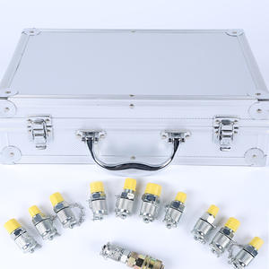 Medidor de Presión de Aceite para Excavadora de Alta Precisión con Once Conectores, Instrumento de Medición de Presión de Fluido de Tres Manómetros Plateado, Fuente Directa - Product Image 4