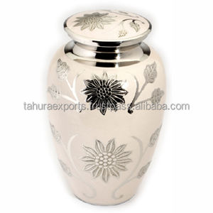 Fournitures funéraires urnes meilleure vente crémation cendres humaines adulte urne en métal classique maison décorative dernière faite à la main - Product Image 2