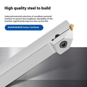 CNC <span class=keywords><strong>45</strong></span> درجة شريط التنميط القاطع القطر الخارجي تراجع الأخدود MGEUR شلال الضحلة الأخدود برأسين أداة تحول نهاية ED - Product Image 3