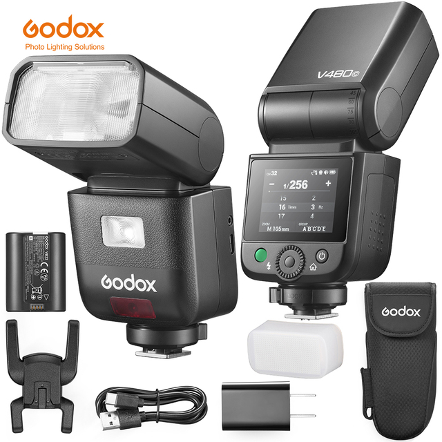 New Godox V480 TTL Speedlite Flash Light On-Camera Flash Speedlite Flashlights for Canon Sony Nikon Fujifilm Olympus