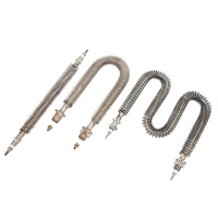 Crayon fileté à une extrémité OEM SS304 élément chauffant Tube à ailettes cartouche d'air tige chauffante pour déshumidificateur