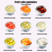 Gummy snoep bulk, kubusvormig, zacht gummy snoep, fruitgelei vierkantjes, snoepgoed, mango, osmanthus, amber kristalsnoep, OEM