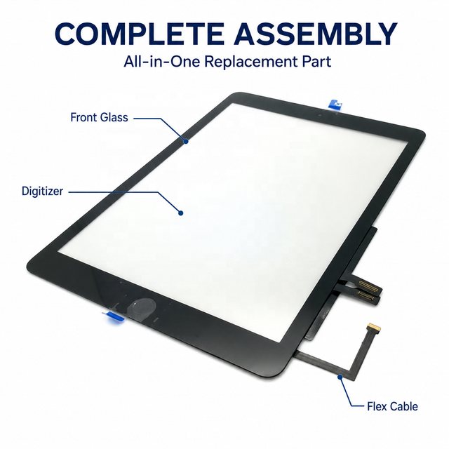 For for Ipad 2018 9.7 Inch A1893 OEM TFT Touch Screen Digitizer and Glass with Household Buttons 3-Year Warranty Wholesale