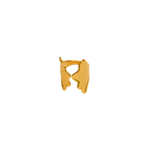 Fashion <b>Rings</b> 316L Stainless Steel PVD Gold Plating Sustainable Resistant Design - Product Image 2